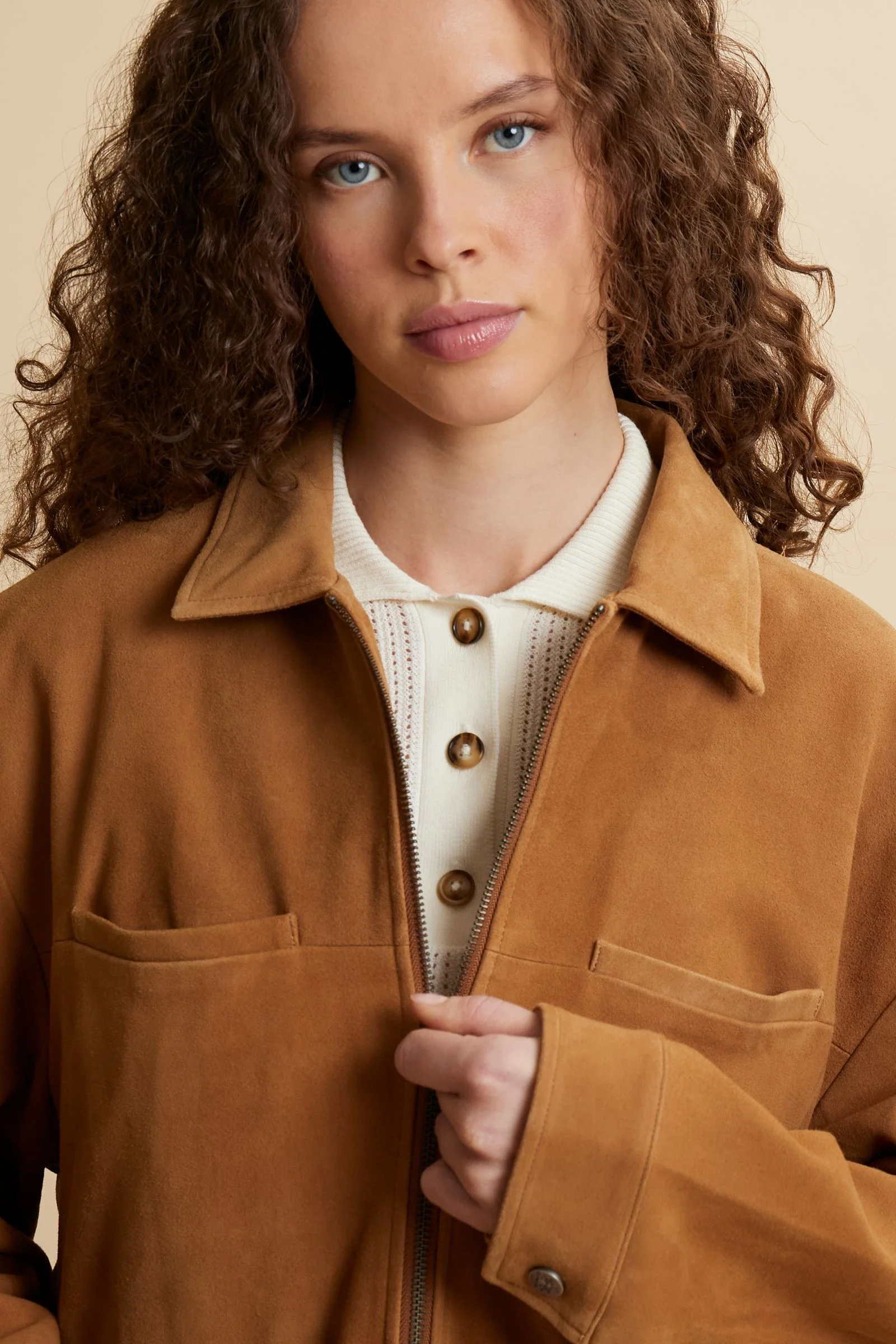 Damen Icon Jacke aus Wildleder - Carmita - Image 3
