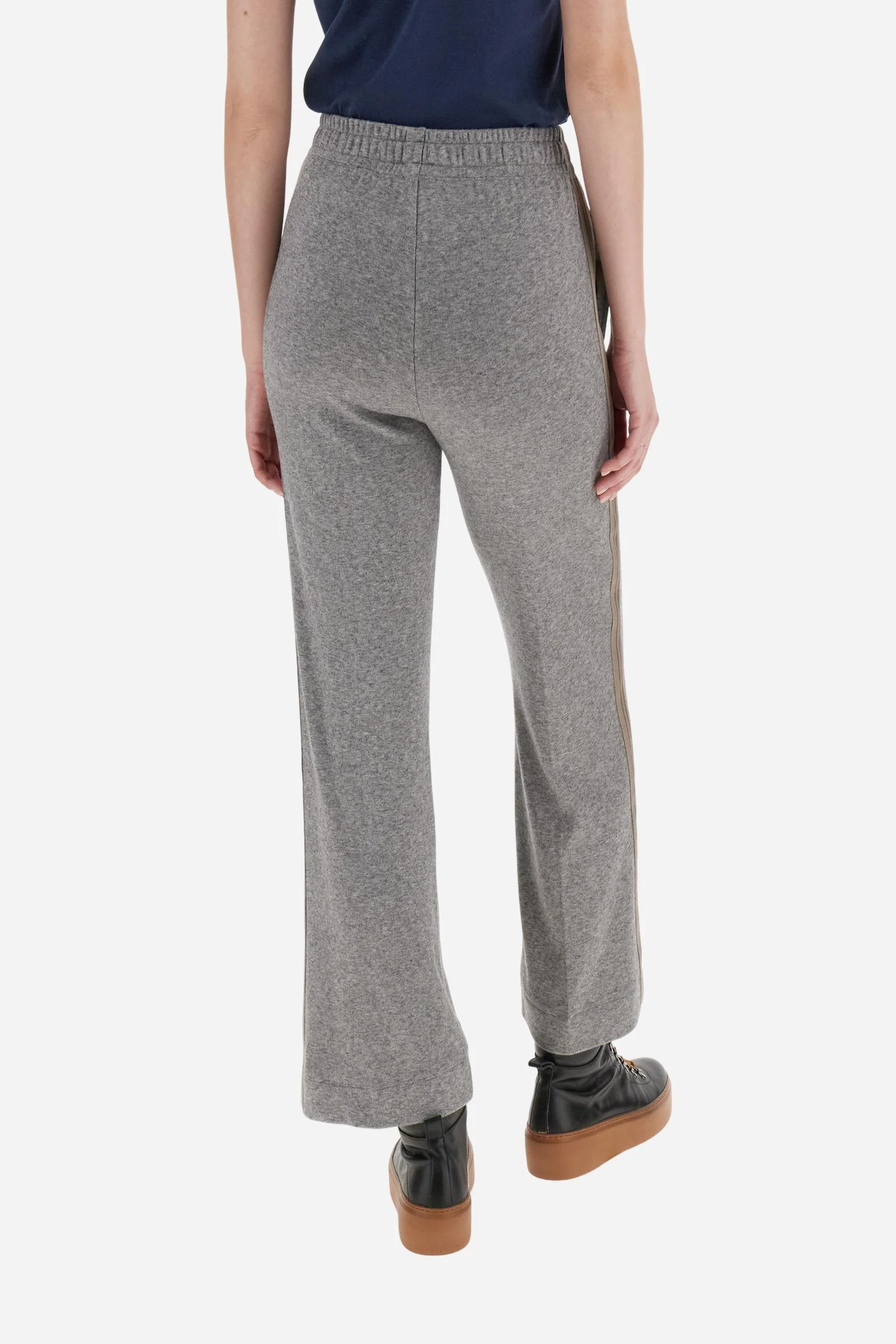 Damen-Jogger Fleece-Interlock mit gestreiften Bändern - Bhima - Image 4