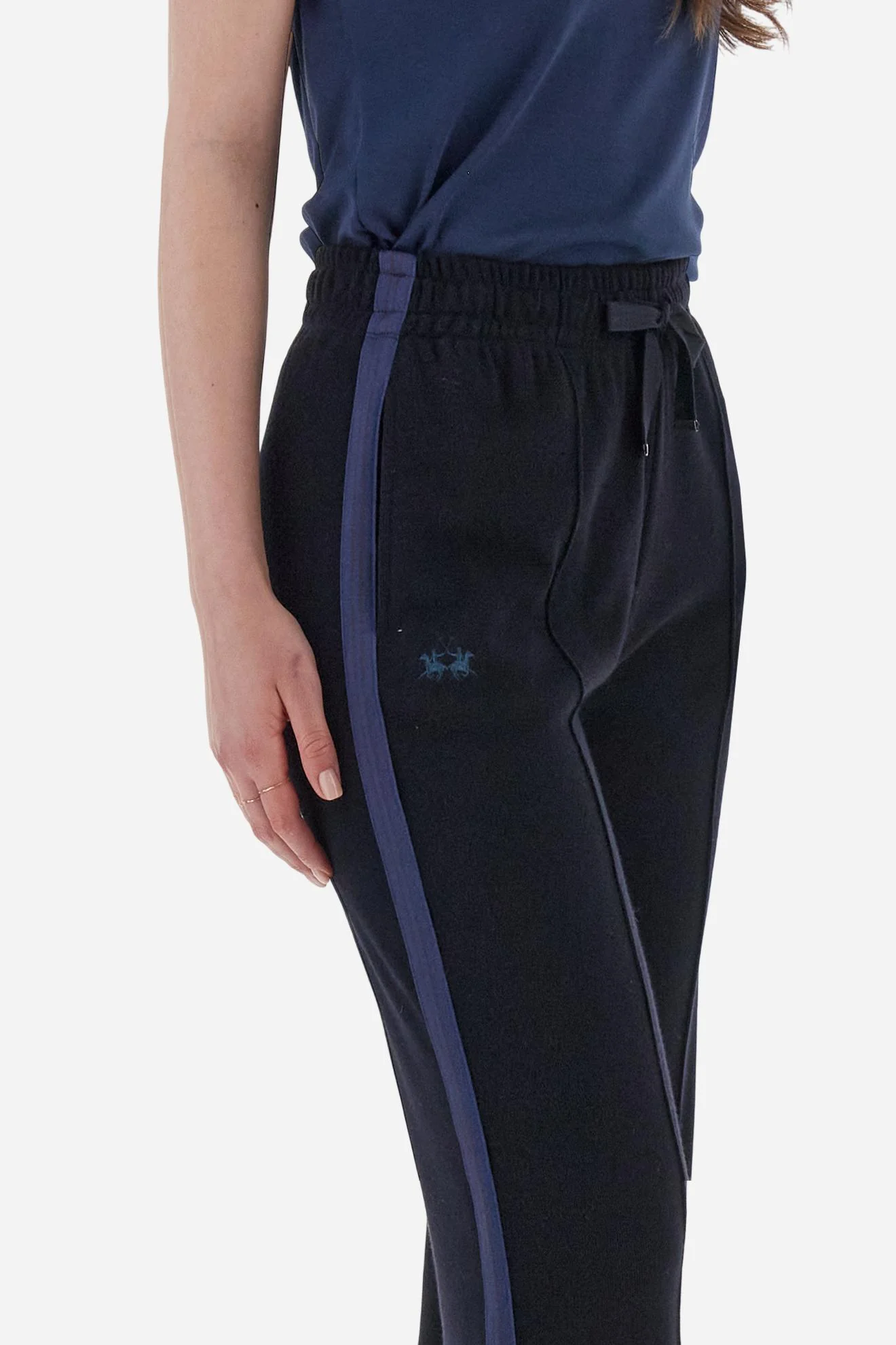Damen-Jogger Fleece-Interlock mit gestreiften Bändern - Bhima - Image 3