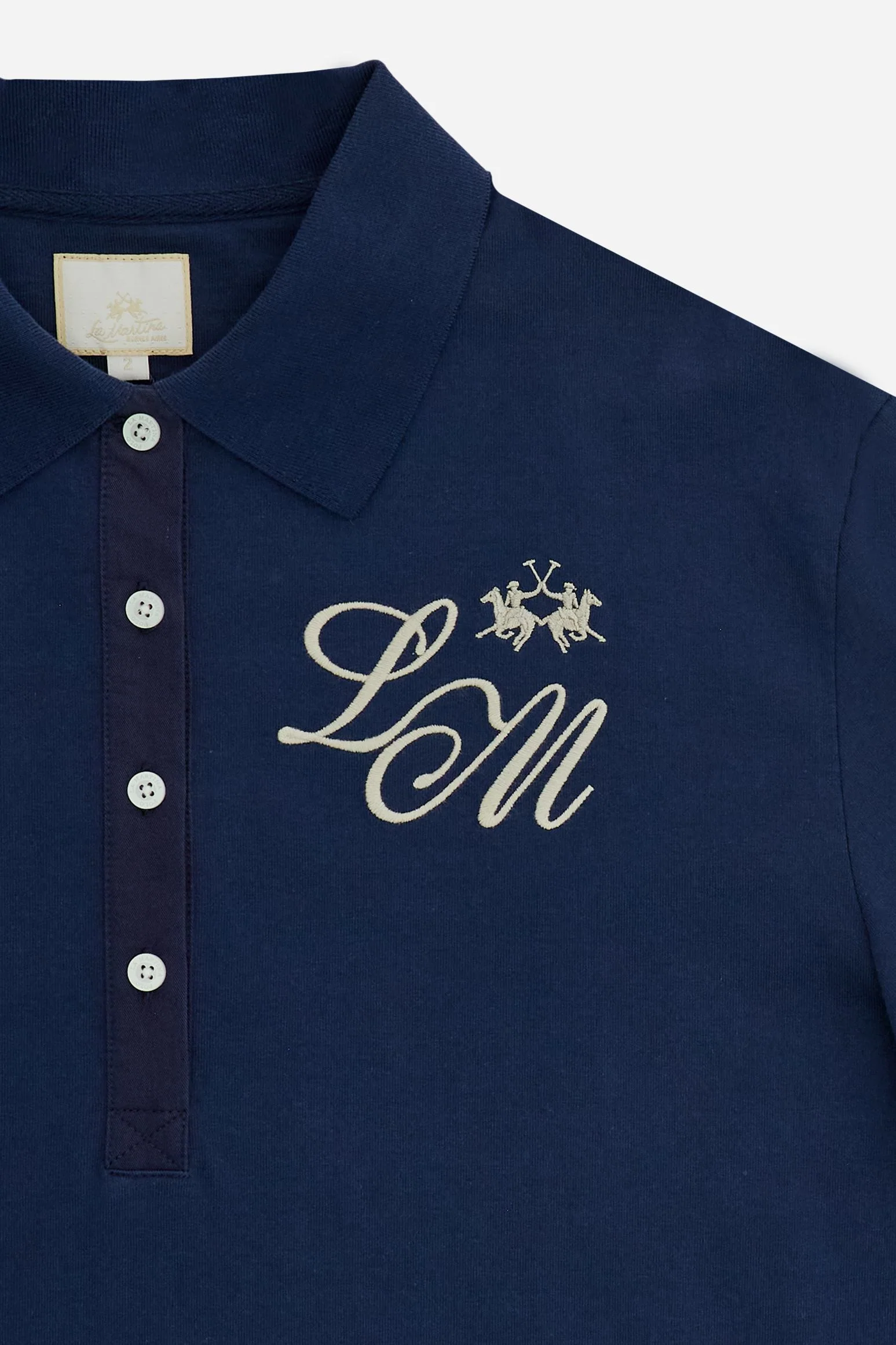 Damen Langarm-Poloshirt aus Baumwolljersey Player - Consuelo - Image 6