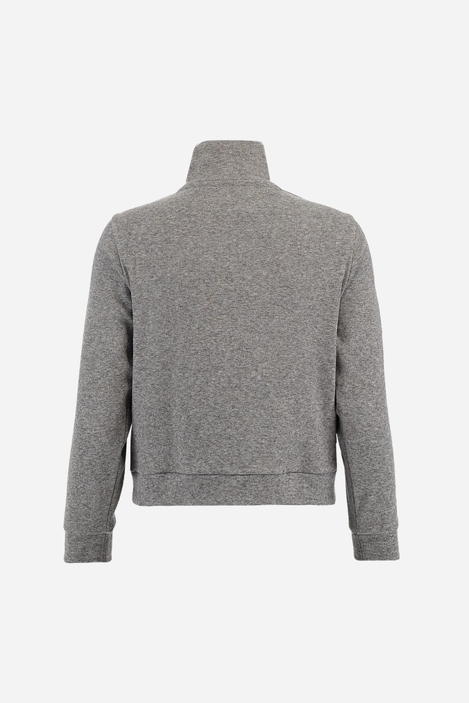 Damen-Sweatjacke mit Reißverschluss aus Interlock mit gestreiften Bändern - Betty - Image 6
