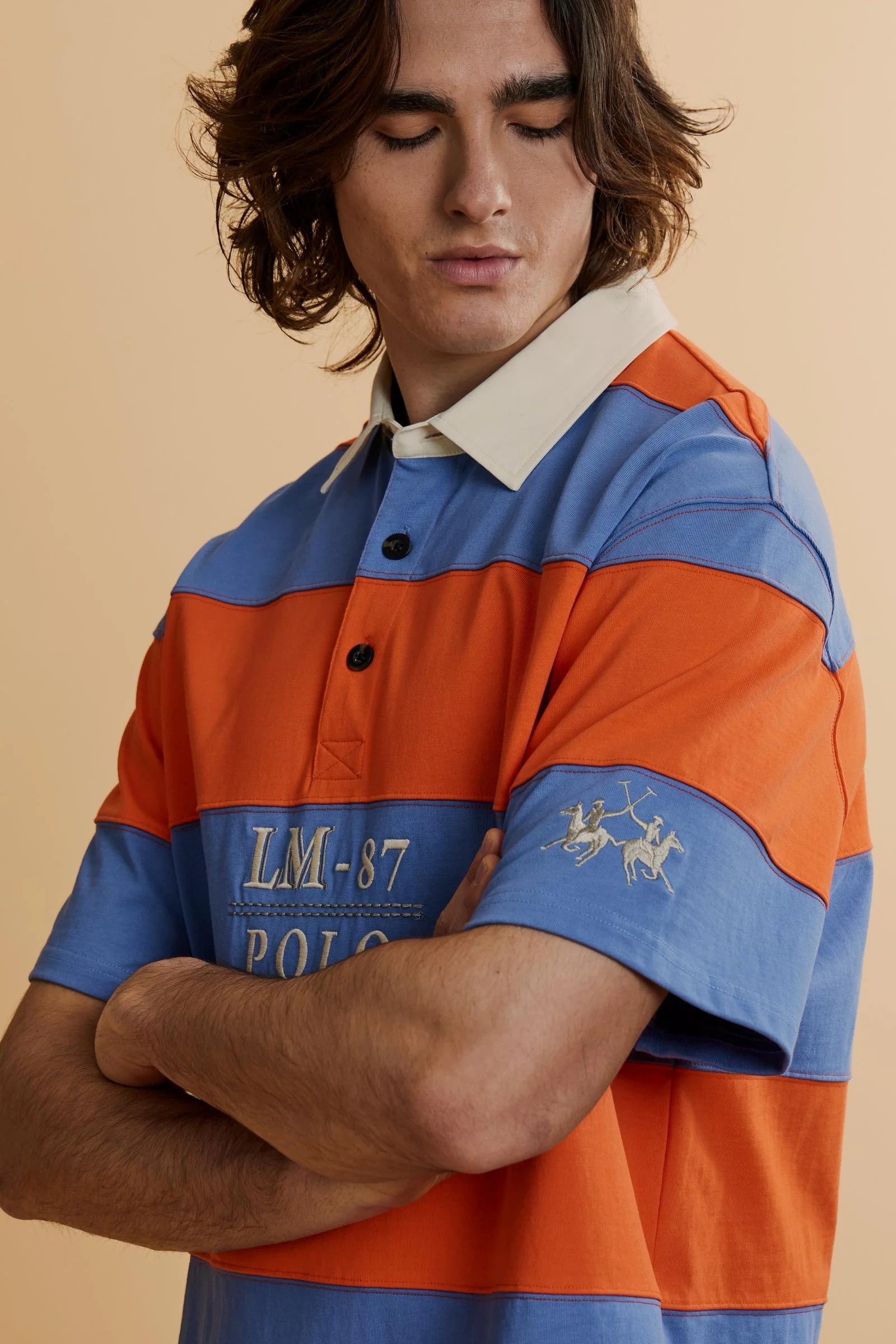 Heritage Rugby-Poloshirt LM 87 aus Heavy Cotton Jersey - Calixto - Image 3