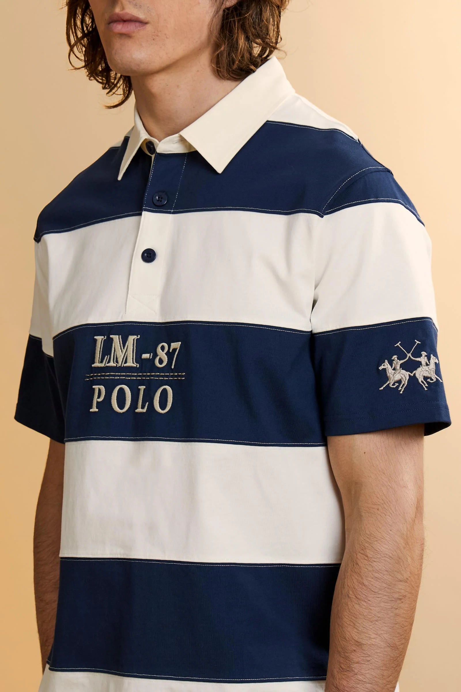 Heritage Rugby-Poloshirt LM 87 aus Heavy Cotton Jersey - Calixto - Image 3