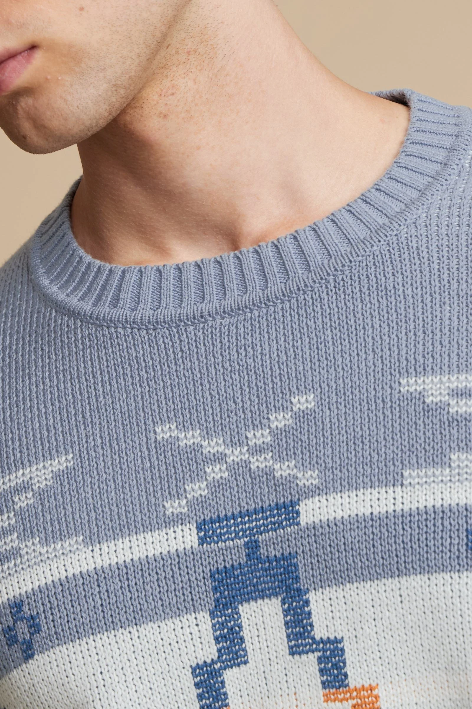 Herren Jacquardpullover mit geometrischem Muster - Carlomagno - Image 3