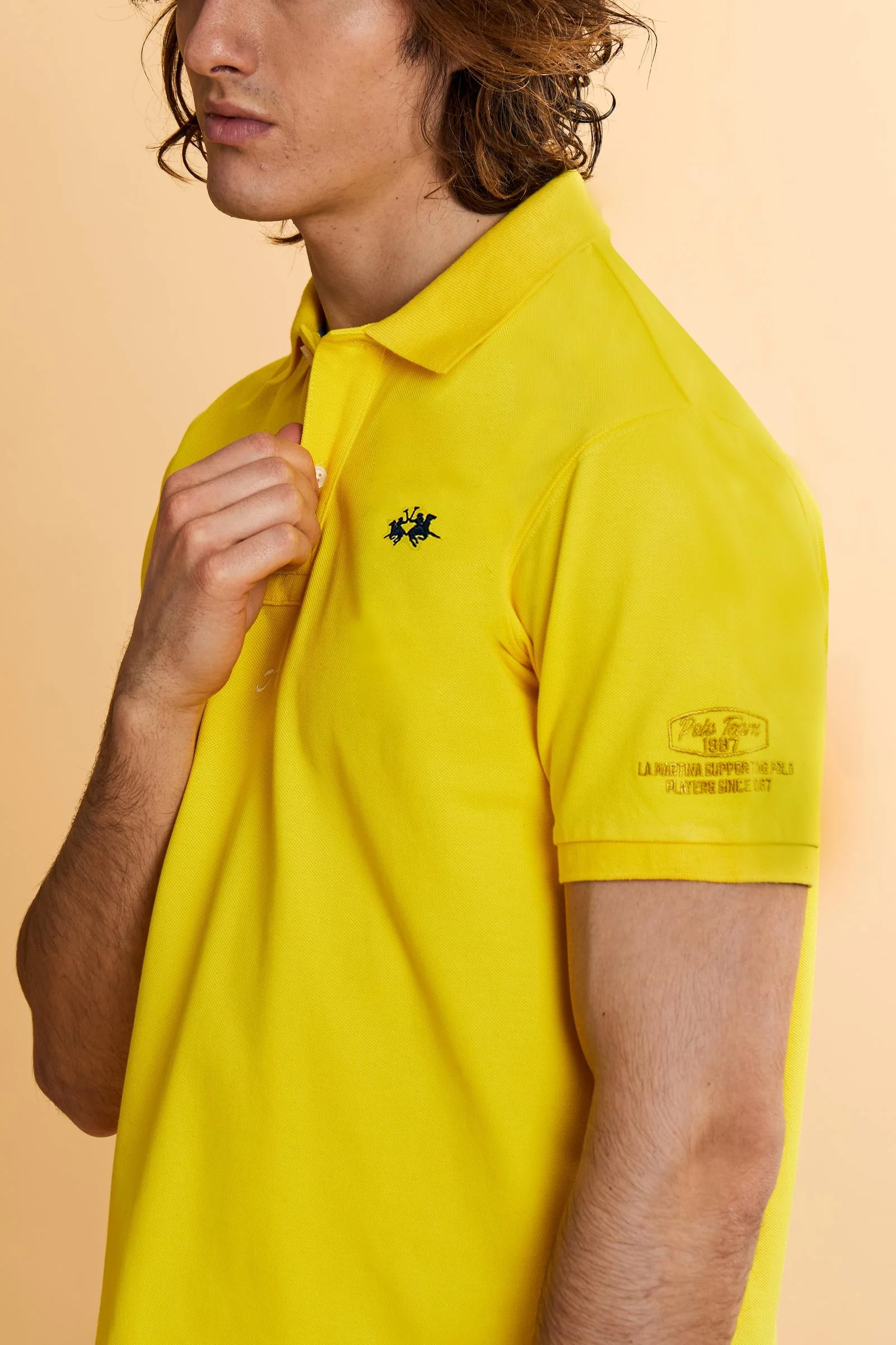 Herren Kurzarm-Poloshirt aus Piqué Kollektion Nations - Charo - Image 84