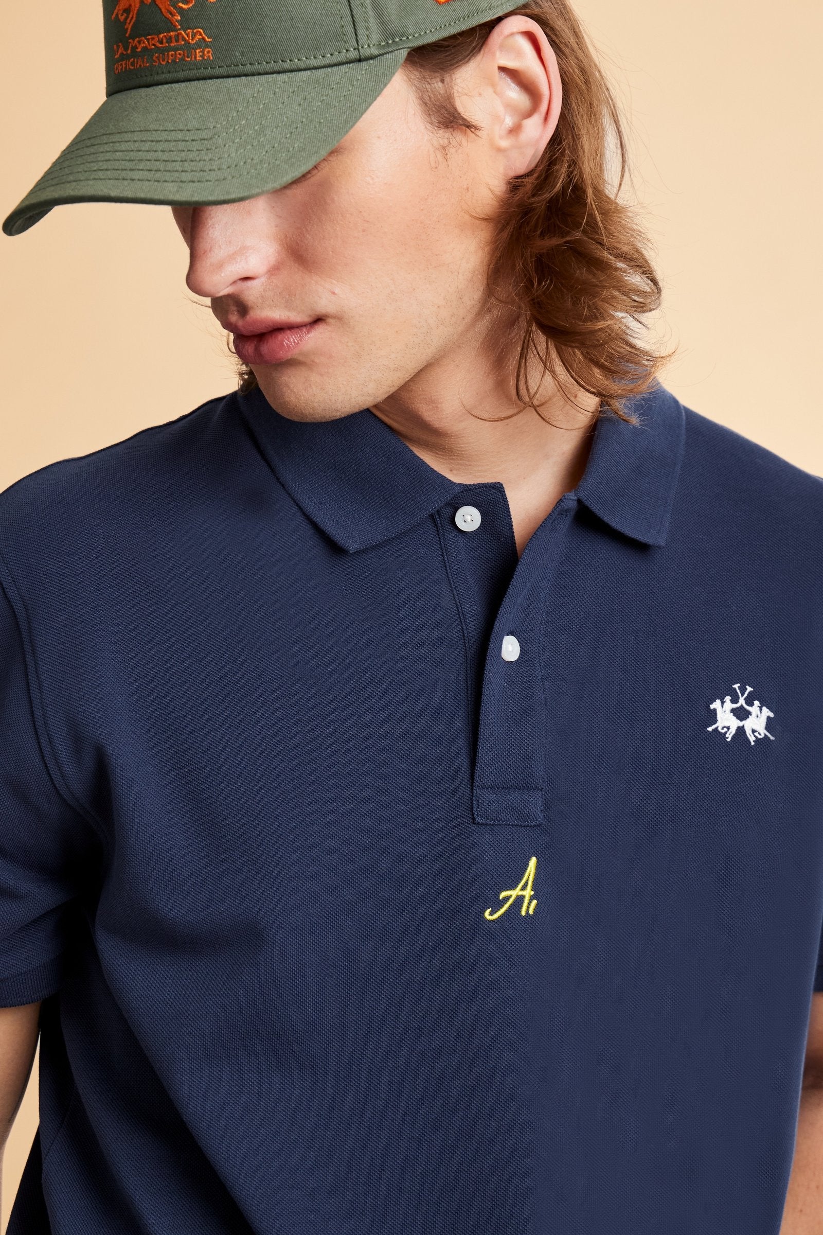 Herren Kurzarm-Poloshirt aus Piqué Kollektion Nations - Charo - Image 3