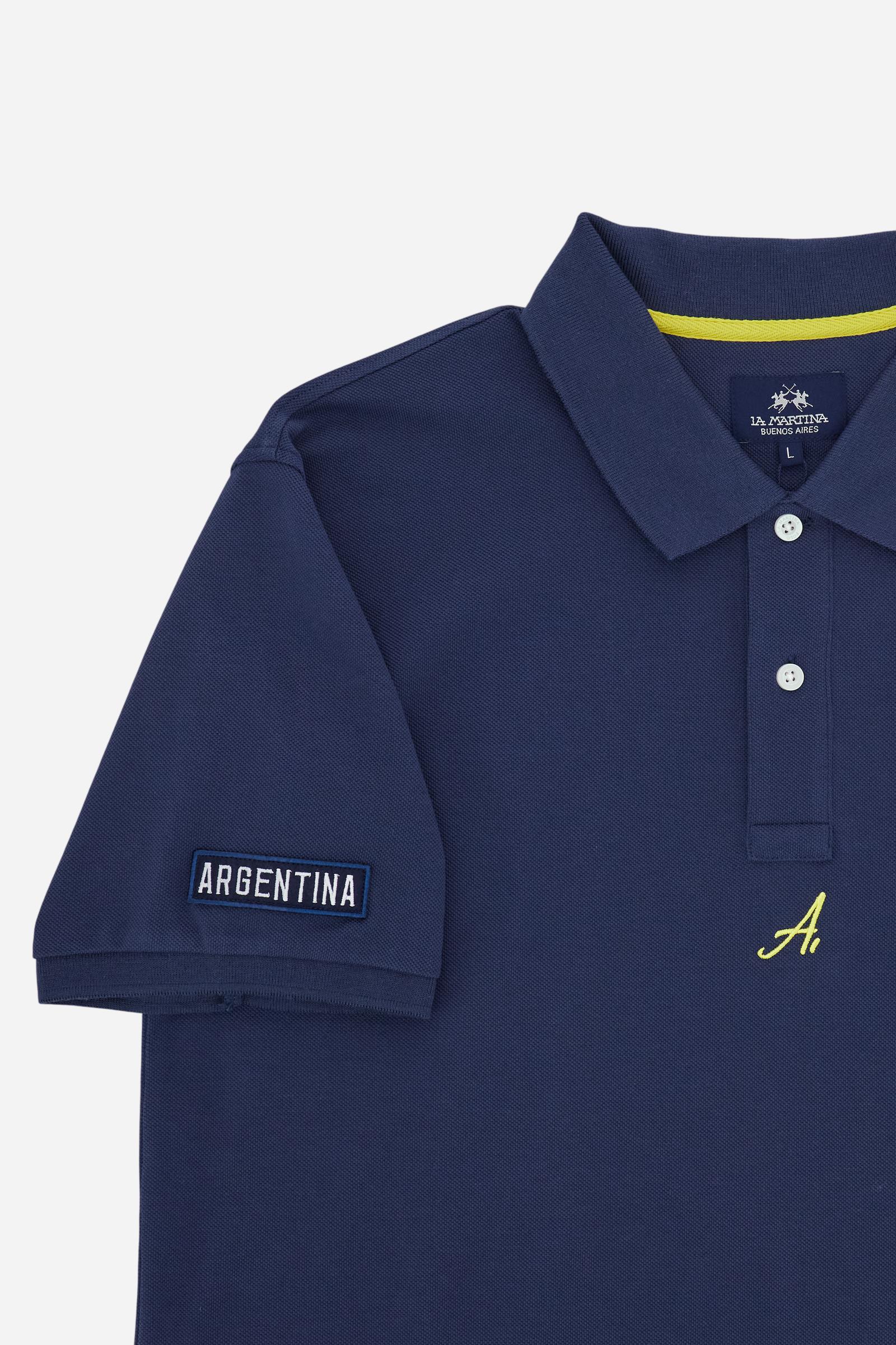 Herren Kurzarm-Poloshirt aus Piqué Kollektion Nations - Charo - Image 7