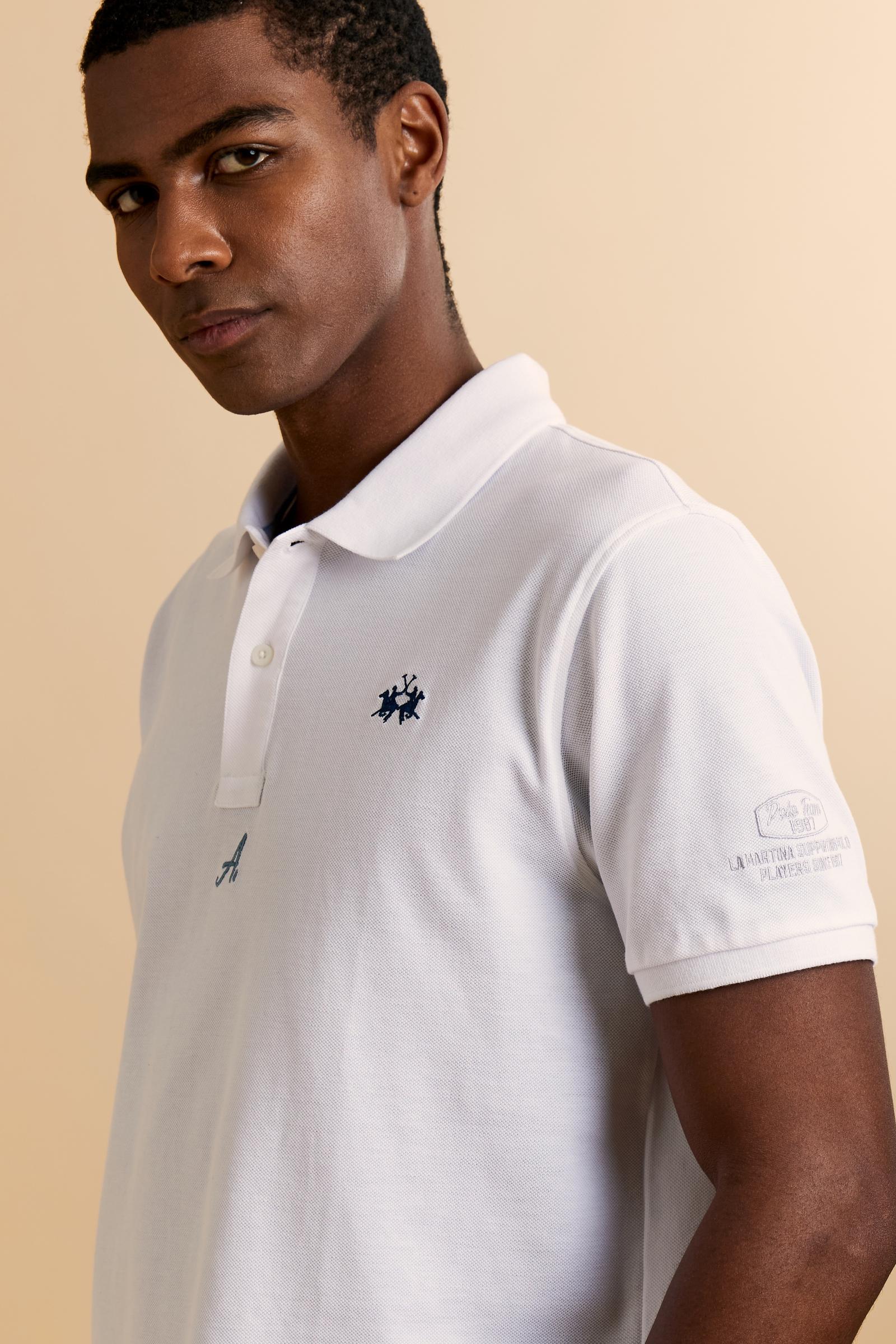 Herren Kurzarm-Poloshirt aus Piqué Kollektion Nations - Charo - Image 3