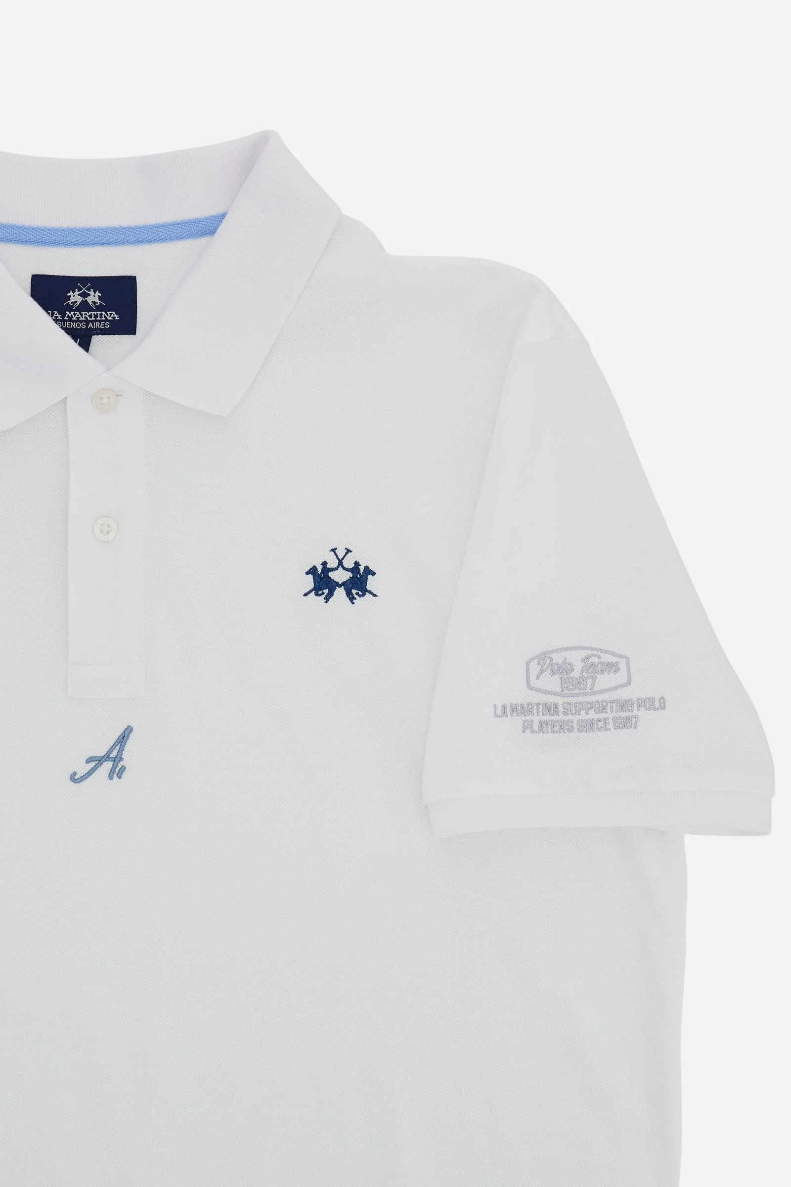 Herren Kurzarm-Poloshirt aus Piqué Kollektion Nations - Charo - Image 8