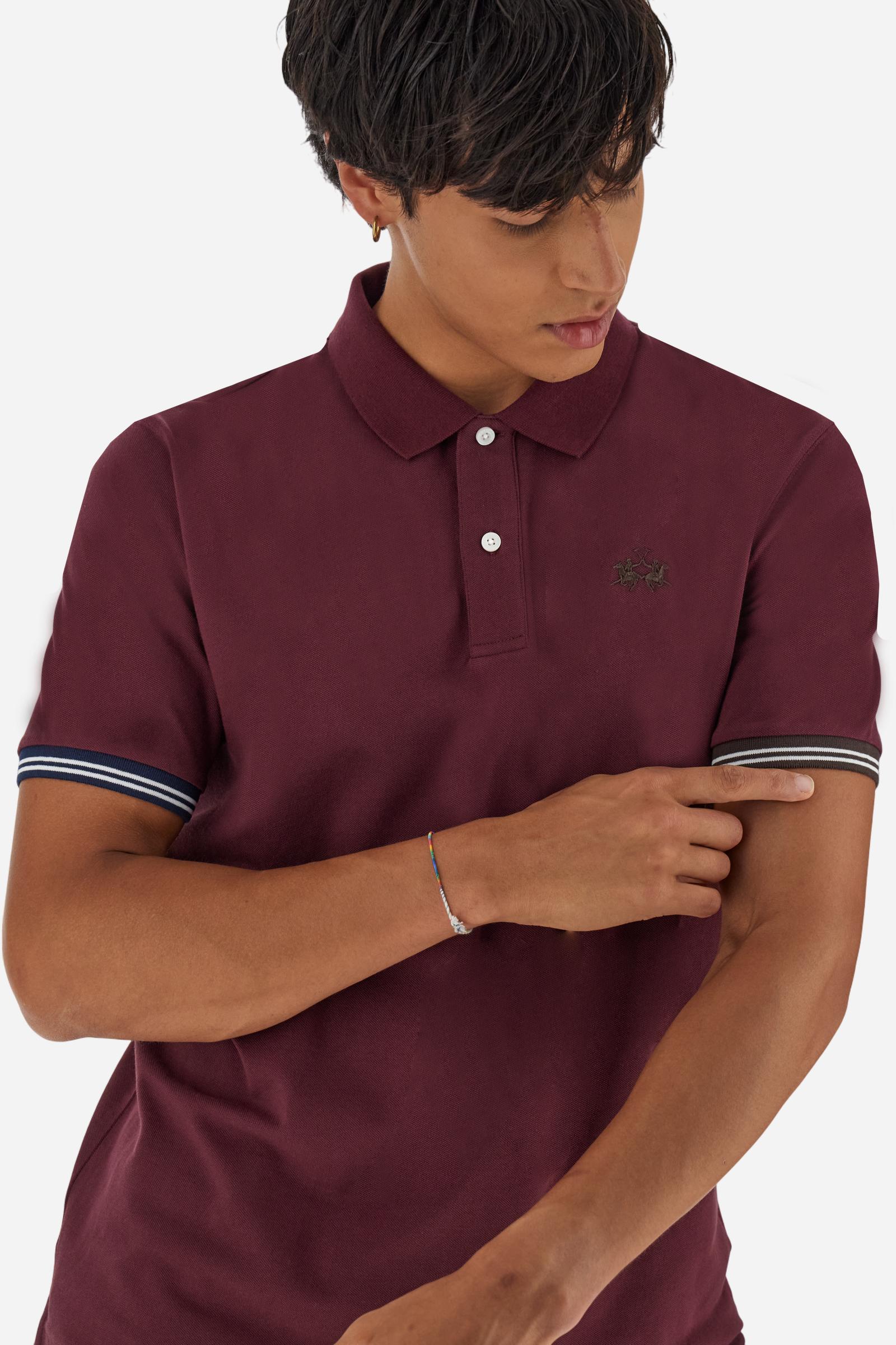 Herren-Piqué-Poloshirt kurzarm Rippbündchen - Burgess - Image 3