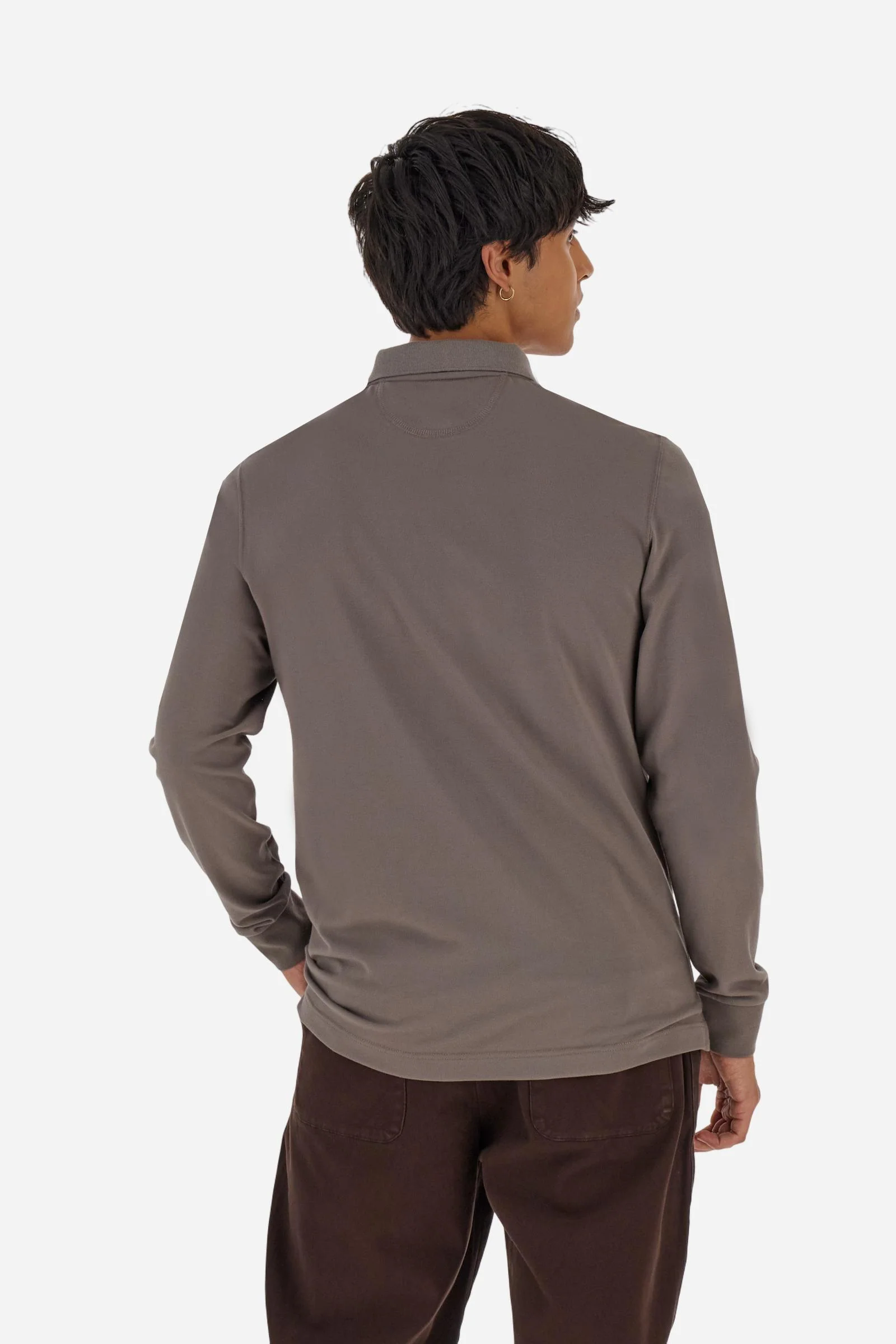 Herren-Piqué-Poloshirt Stretch-Baumwolle Kragen Gabardine - Brett - Image 4