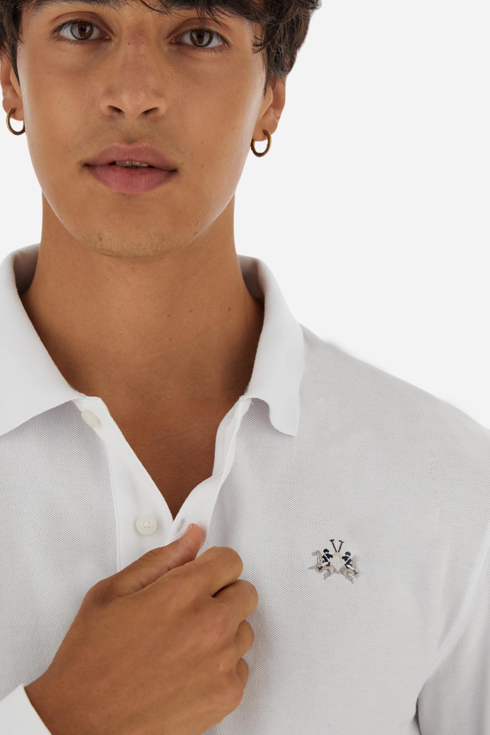 Herren-Piqué-Poloshirt Stretch-Baumwolle Kragen Gabardine - Brett - Image 3
