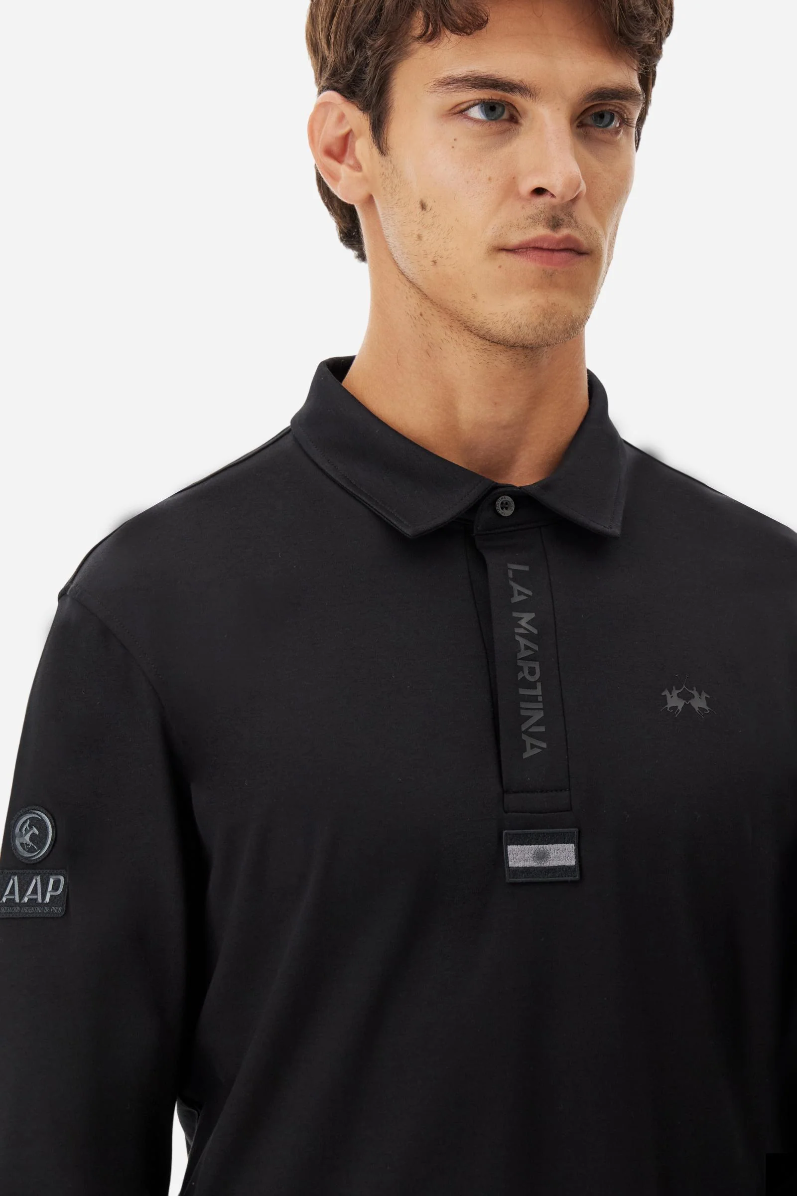 Herren-Poloshirt aus fließendem Jersey Asociación Argentina de Polo (AAP) - Benson - Image 3