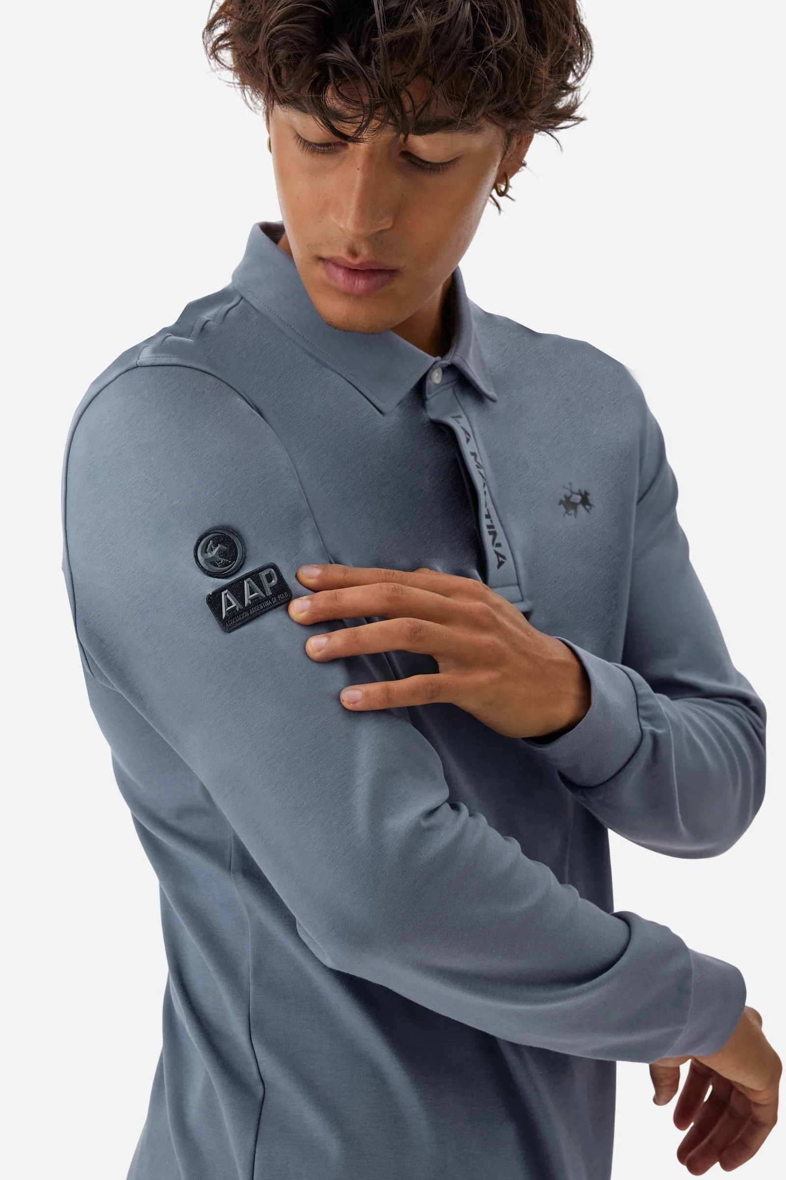 Herren-Poloshirt aus fließendem Jersey Asociación Argentina de Polo (AAP) - Benson - Image 3