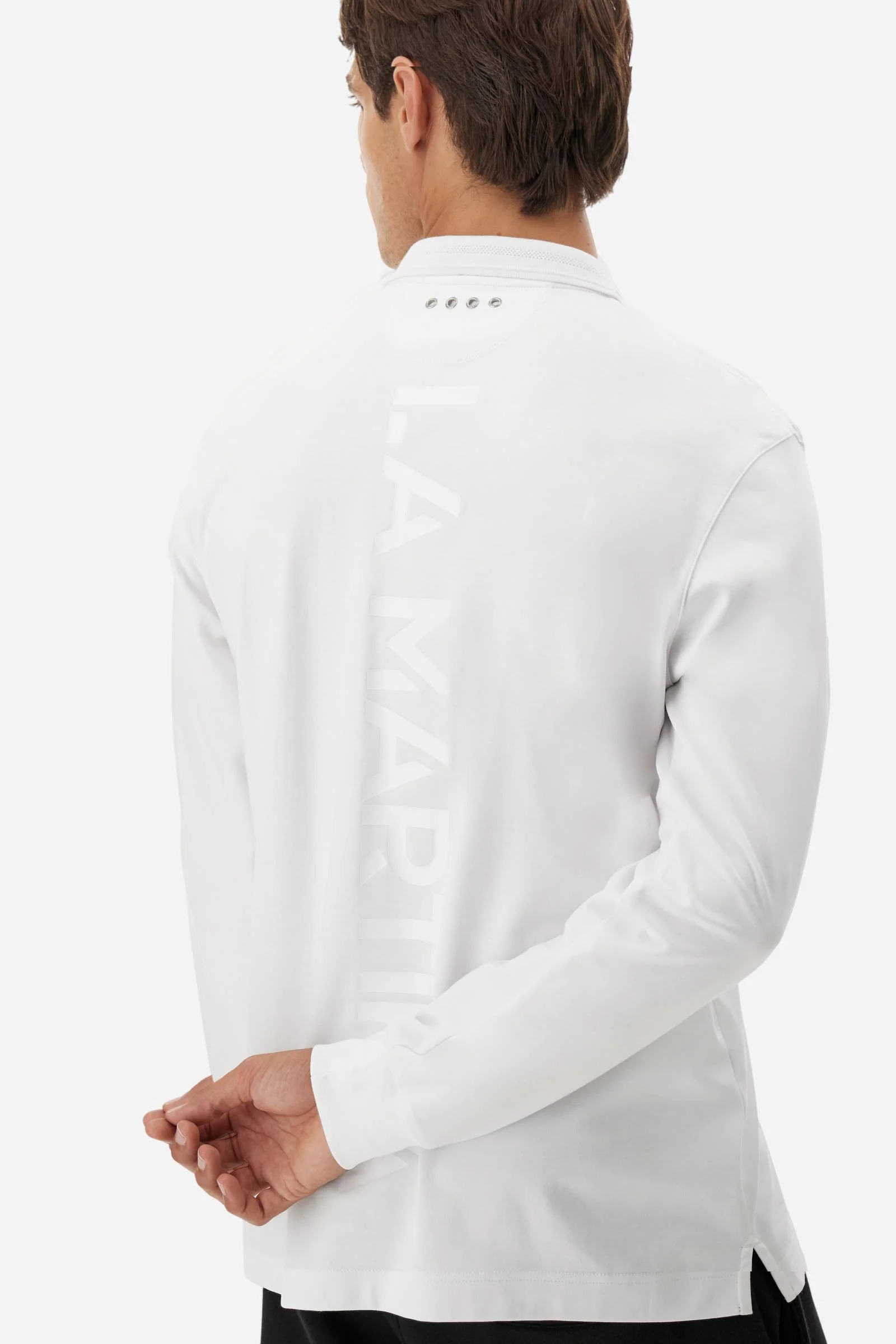 Herren-Poloshirt Langarm Jersey fließend AAP - Booker - Image 3