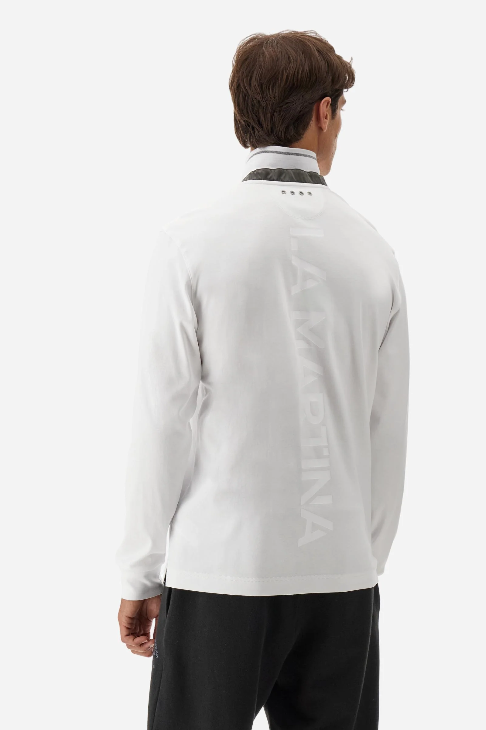Herren-Poloshirt Langarm Jersey fließend AAP - Booker - Image 4