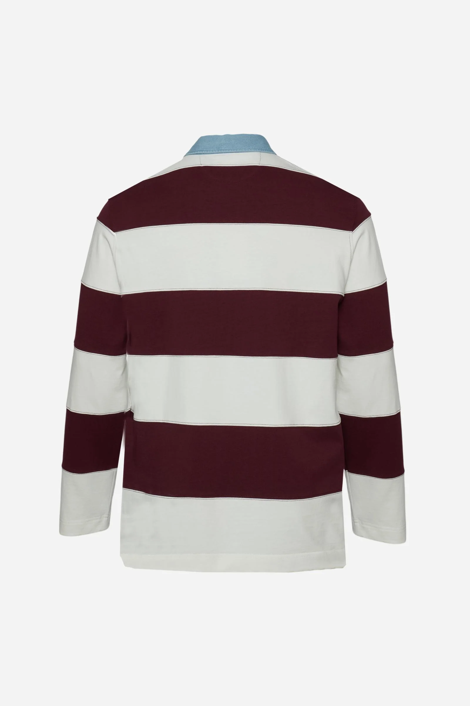 Herren Rugby-Poloshirt aus schwerem Baumwolljersey mit Maxi-Streifen - Caleb - Image 6