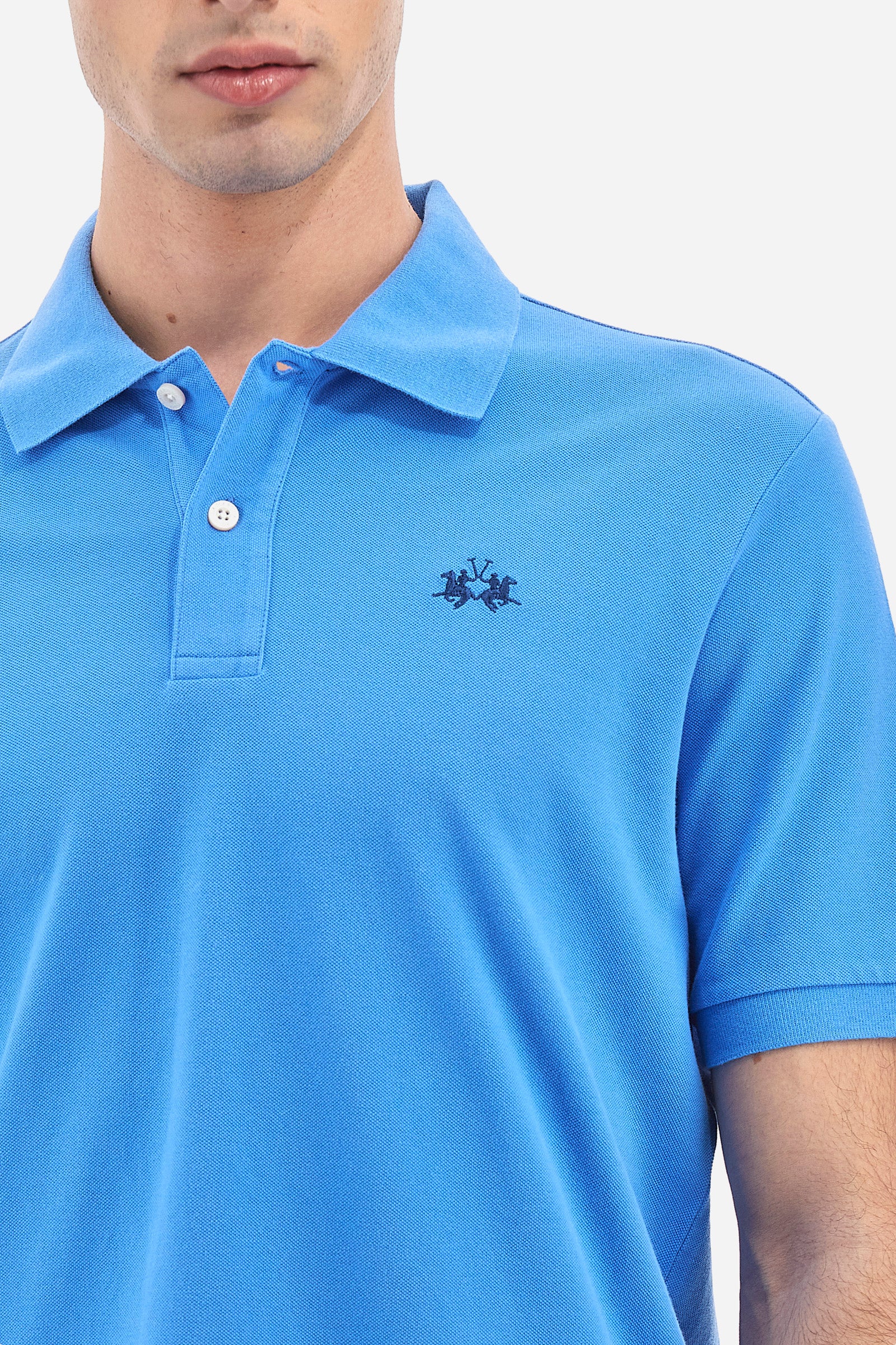 Kurzarm-Poloshirt mit geradem Schnitt für Herren - Tex - Image 3