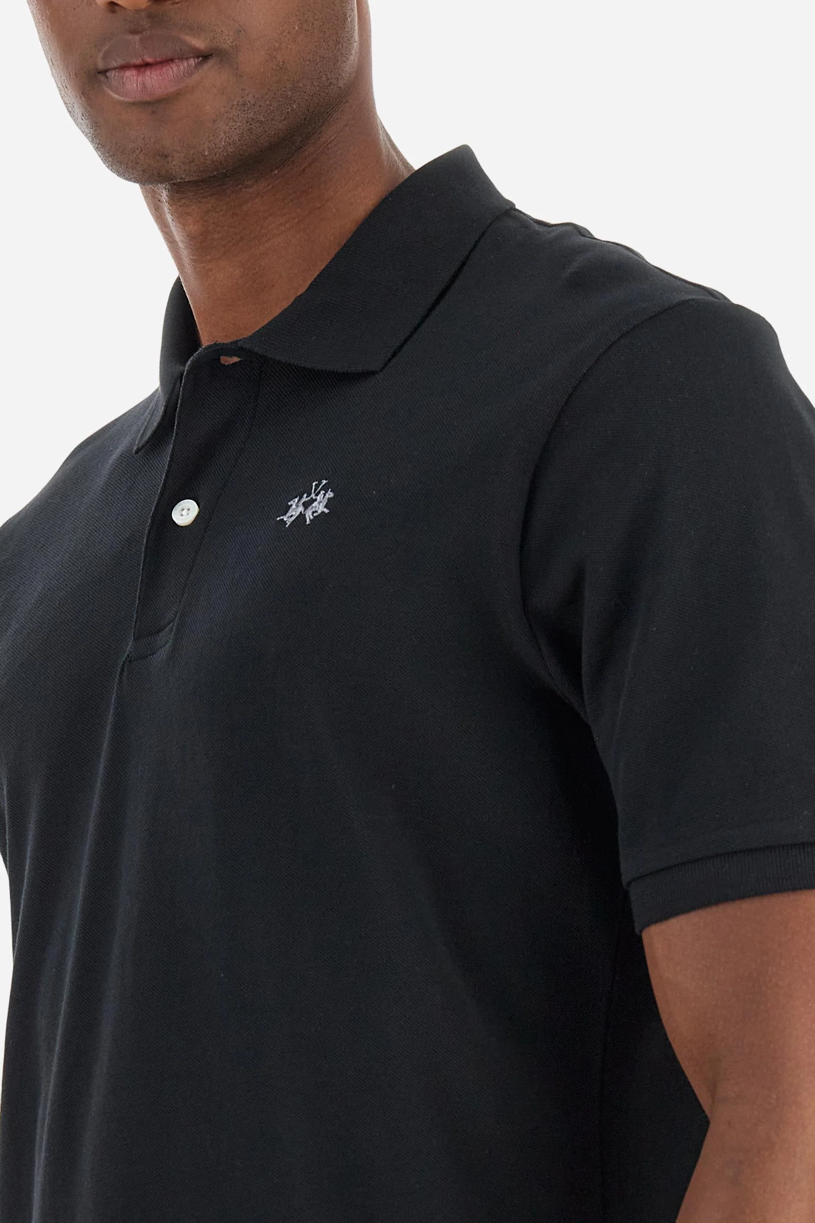 Kurzarm-Poloshirt mit geradem Schnitt für Herren - Tex - Image 3