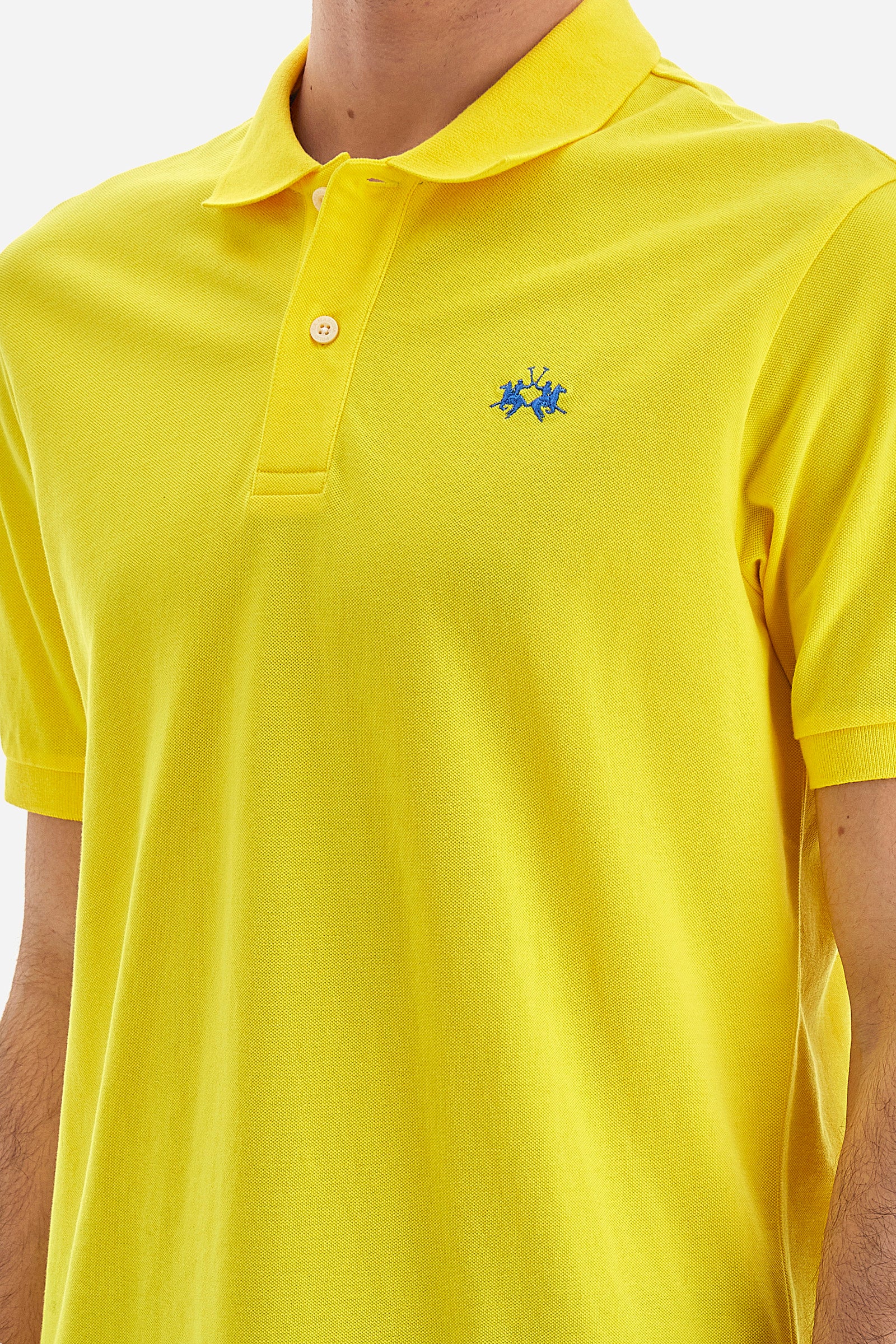 Kurzarm-Poloshirt mit geradem Schnitt für Herren - Tex - Image 3