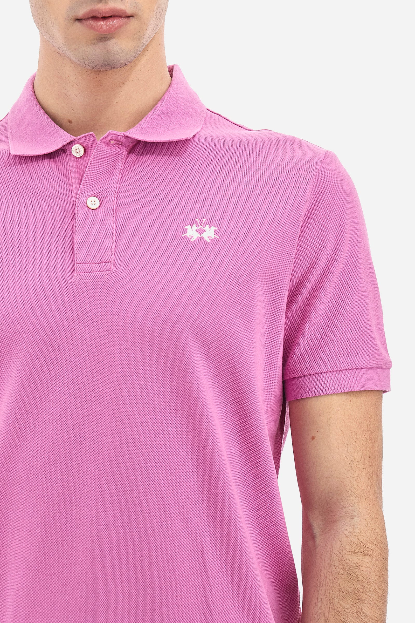 Kurzarm-Poloshirt mit geradem Schnitt für Herren - Tex - Image 3