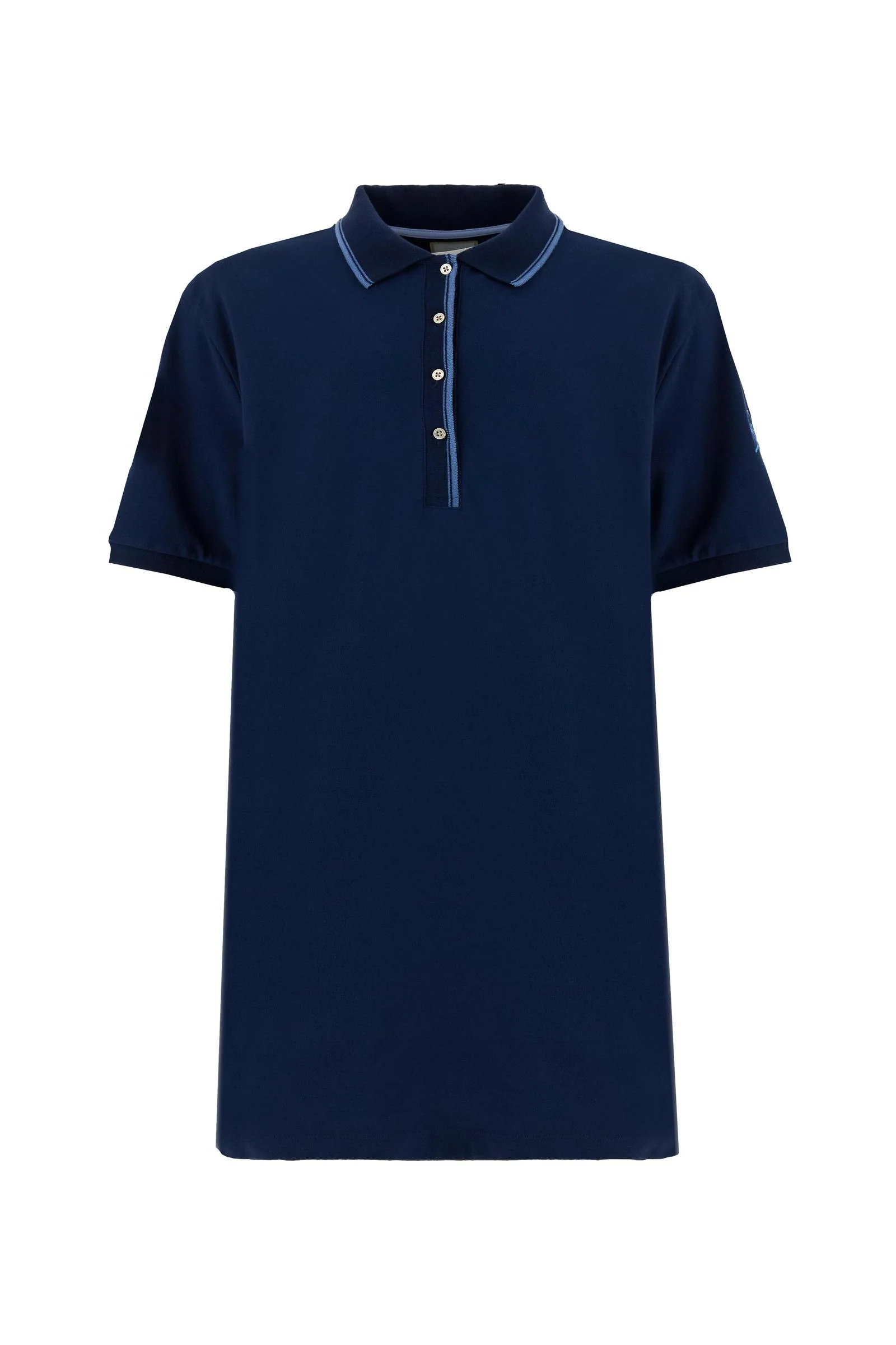 Polo-Kleid aus Baumwollpiqué Essential - Cherry - Image 5