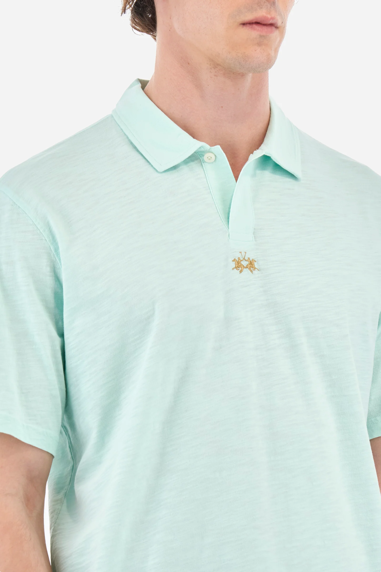 Poloshirt aus Baumwolle Regular Fit - Yoojoon - Image 3