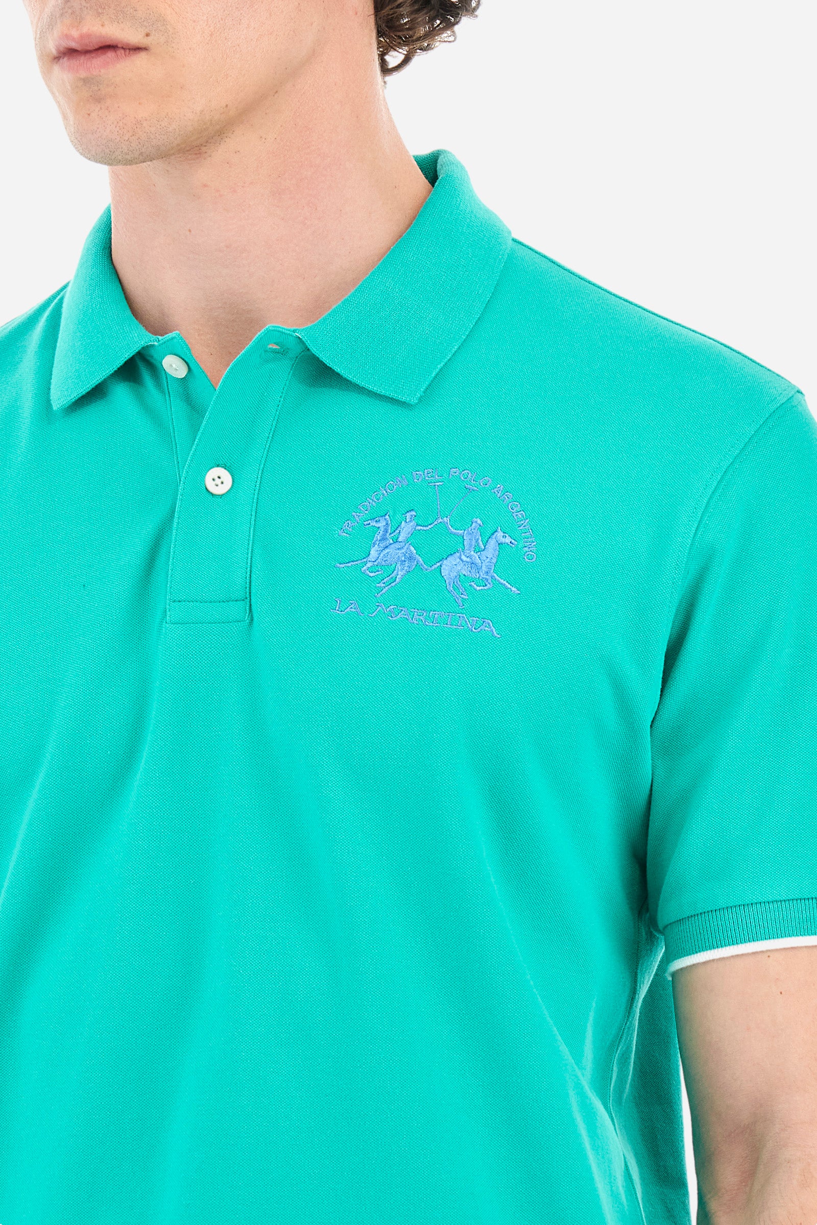 Poloshirt aus Stretch-Baumwolle für Herren - Miguel - Image 3