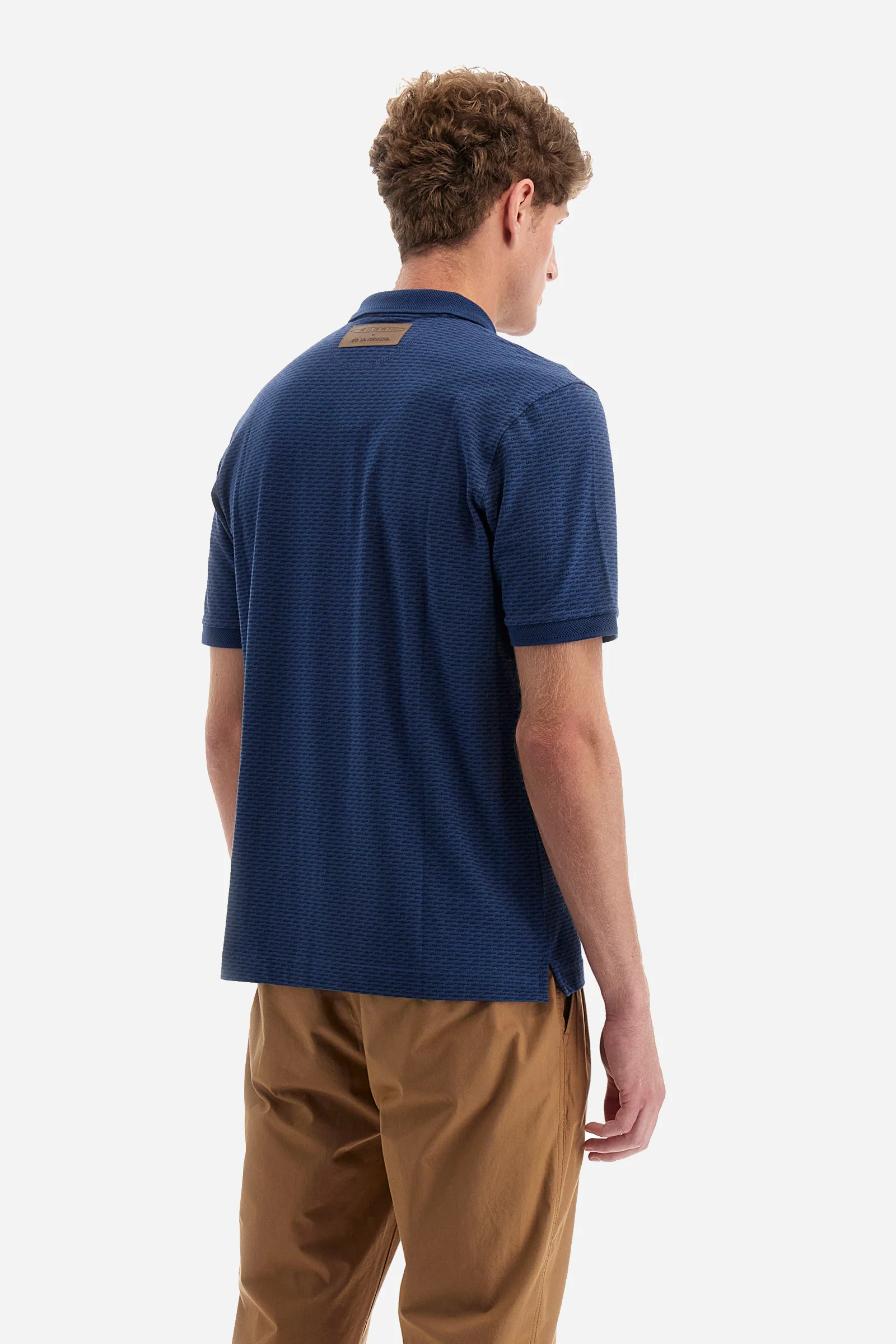 Poloshirt aus Stretch-Baumwolle Regular Fit – Yutaka - Image 4