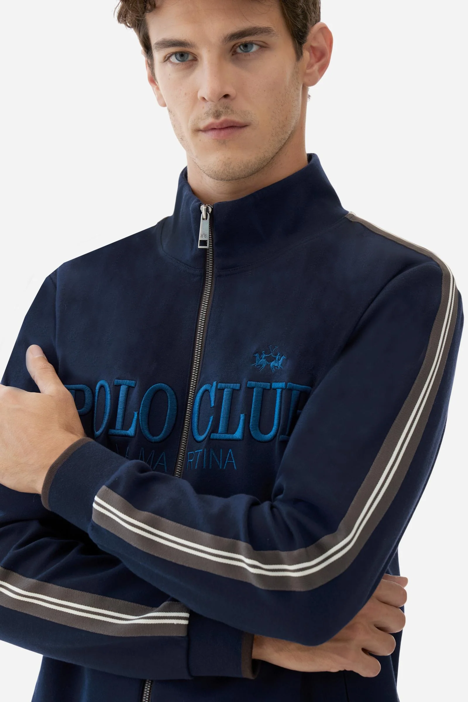 Rollkragenpullover aus Baumwolle mit Reißverschluss - Bernardo - Image 3