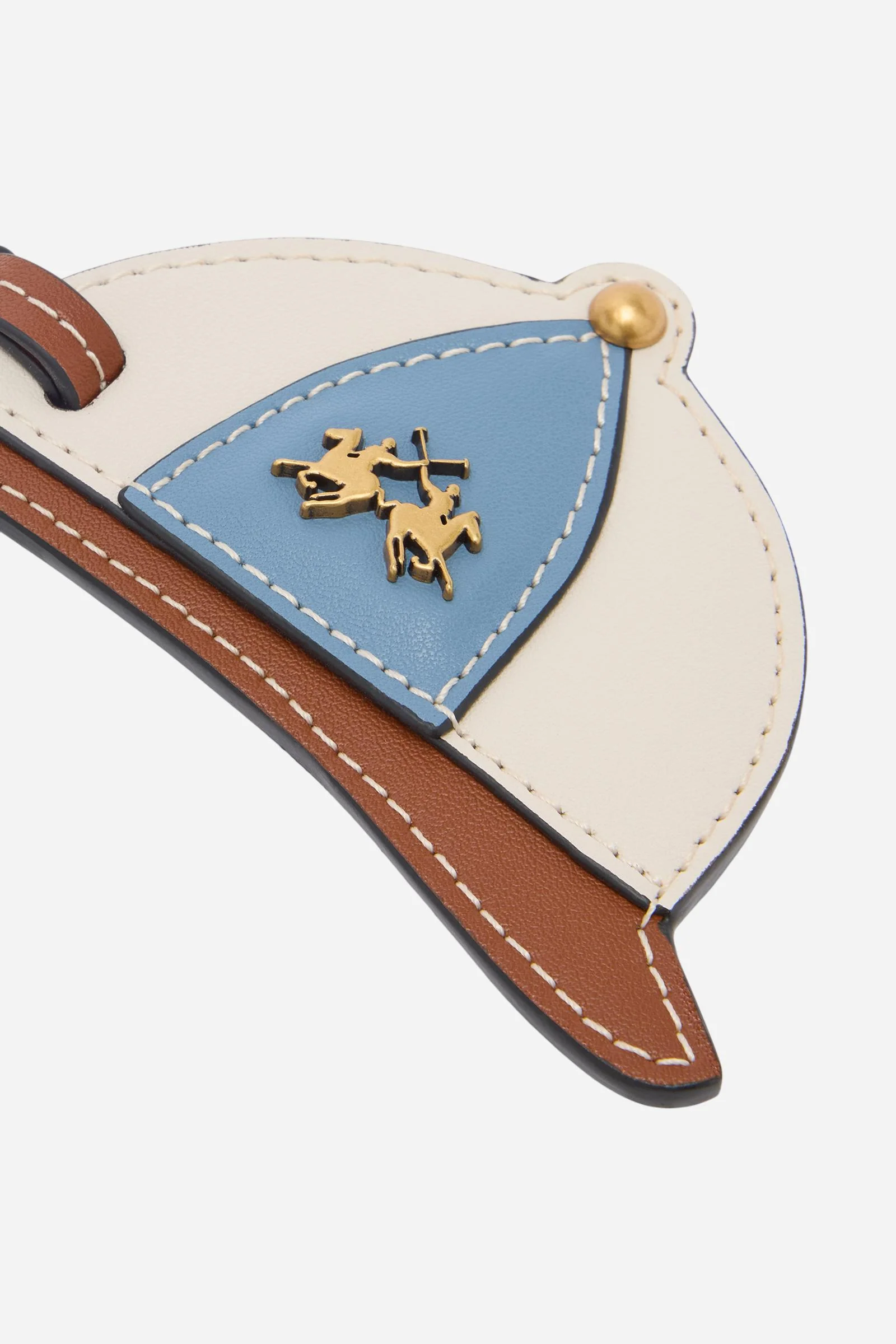 Taschenanhänger aus Leder Polohelm – Polo Helmet - Image 4